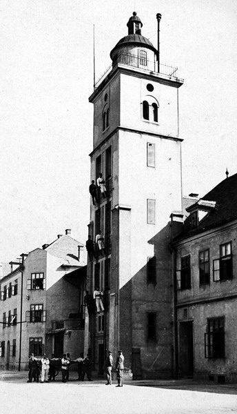 13. ZAGREB, SAVSKA CESTA 02, vatrogasni toranj; snimio Vladmir Horvat, 1930.; inv. br. 140, br. neg. V-140 .JPG